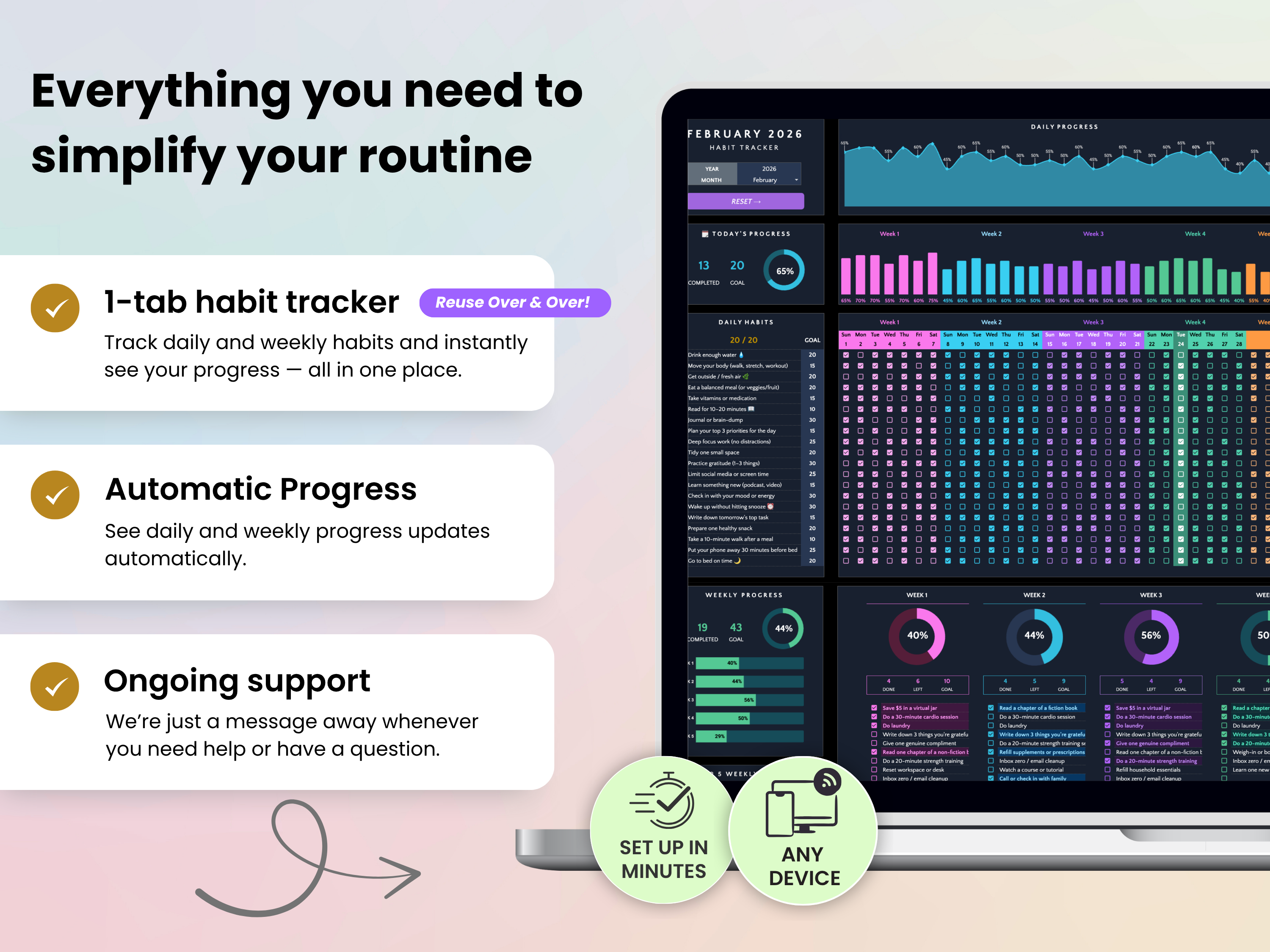 All you need to simplify your routine