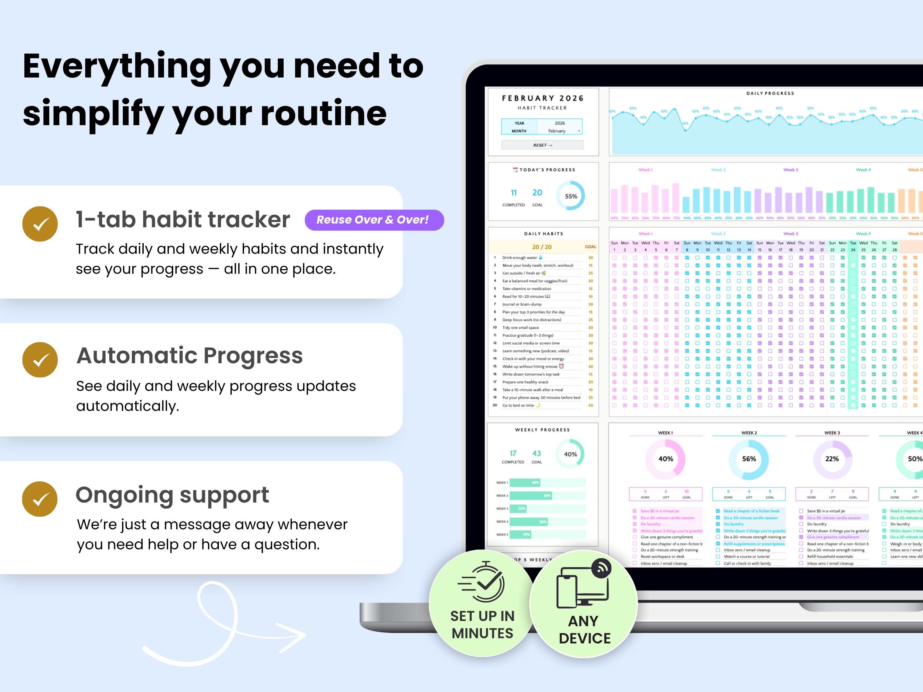 All you need to simplify your routine