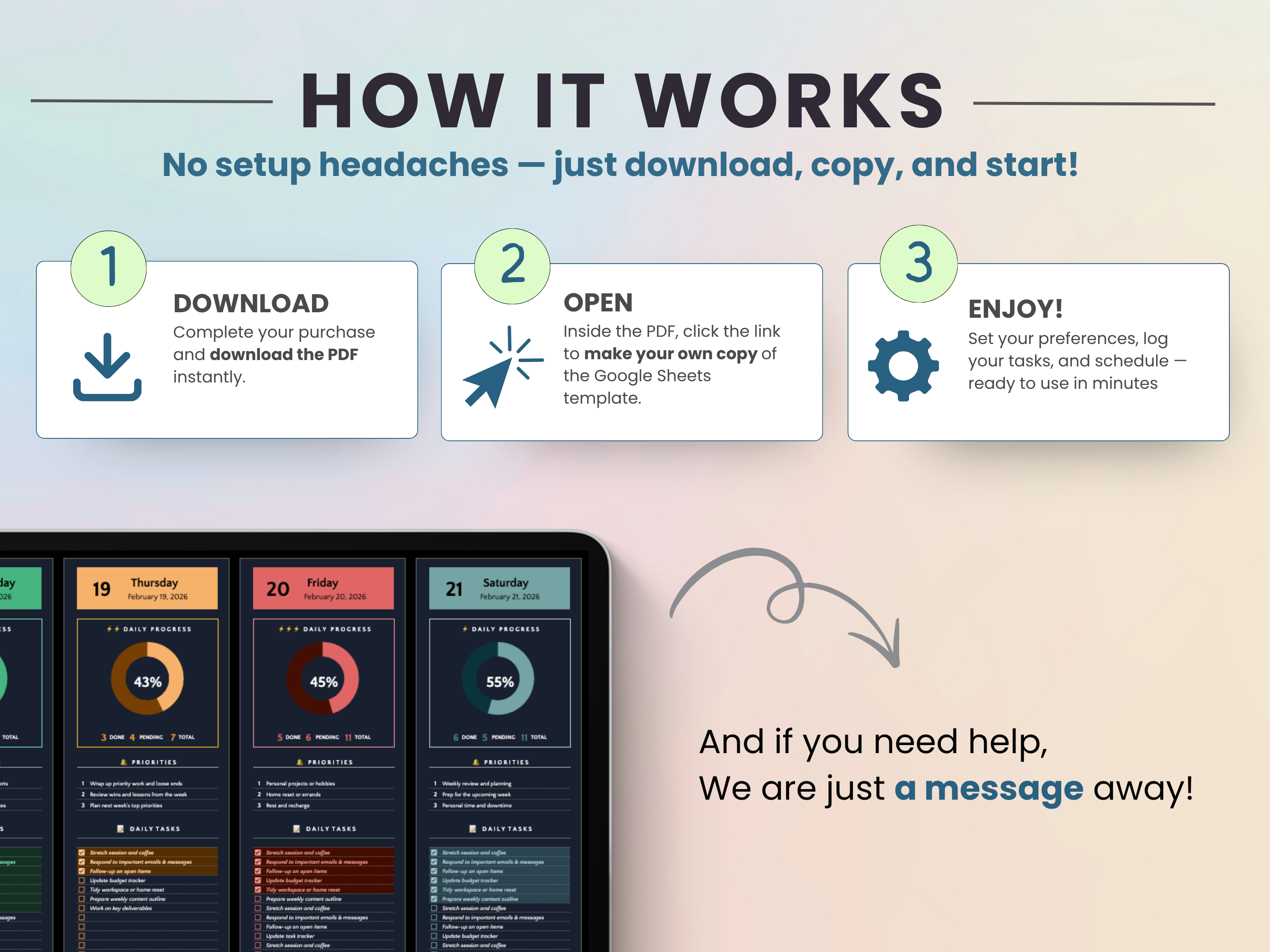 How to purchase and download your ultimate daily and weekly planner
