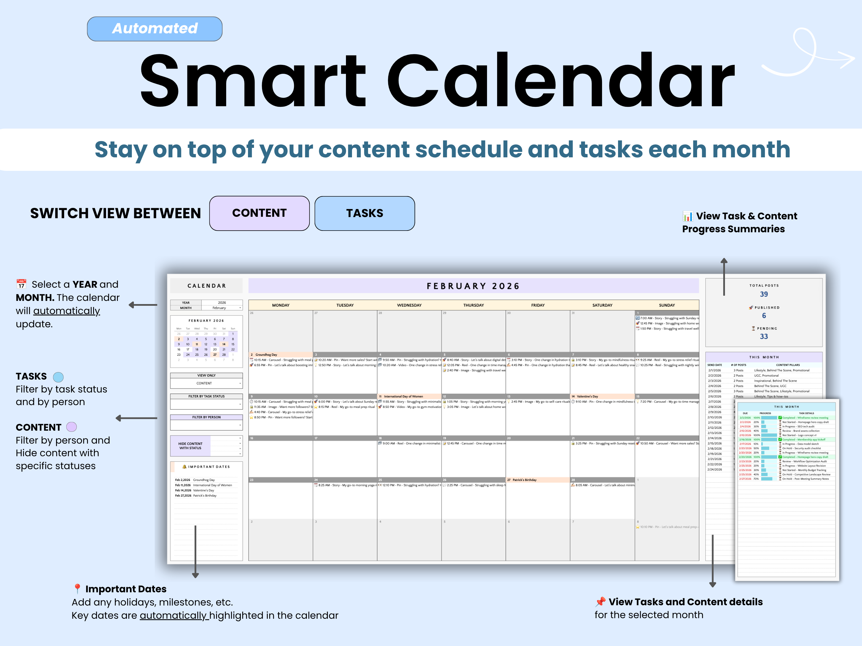 Smart Calendar Feature