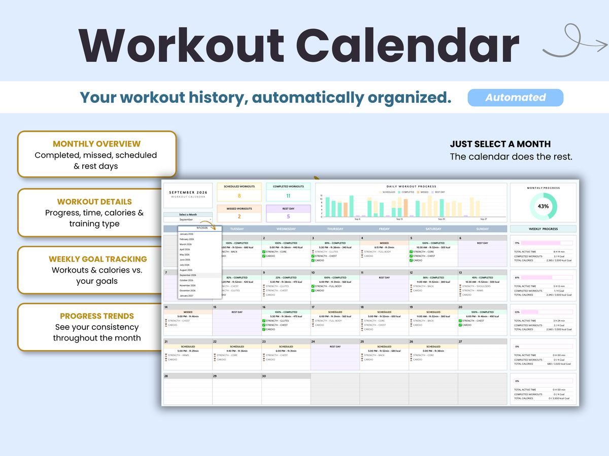 Ultimate Fitness & Workout Planner