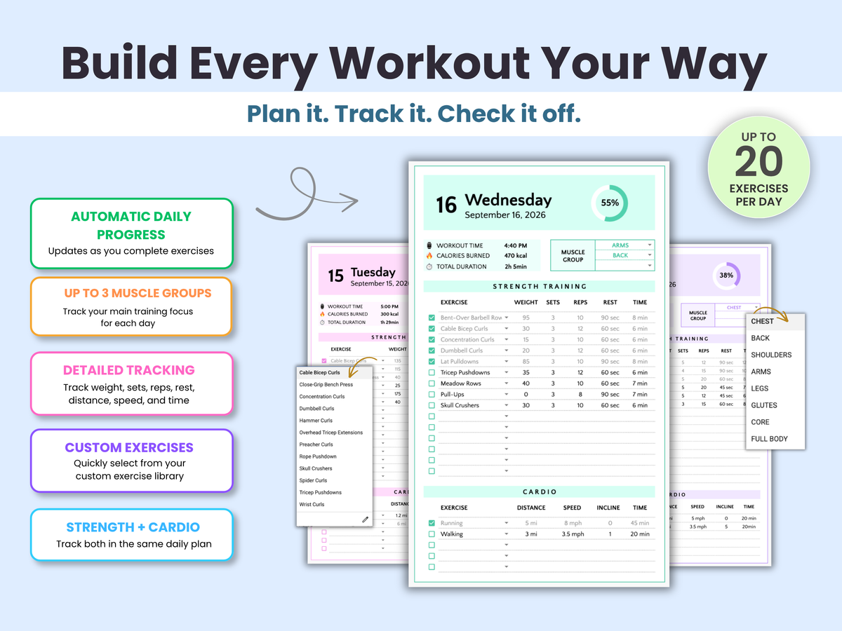 Ultimate Fitness & Workout Planner