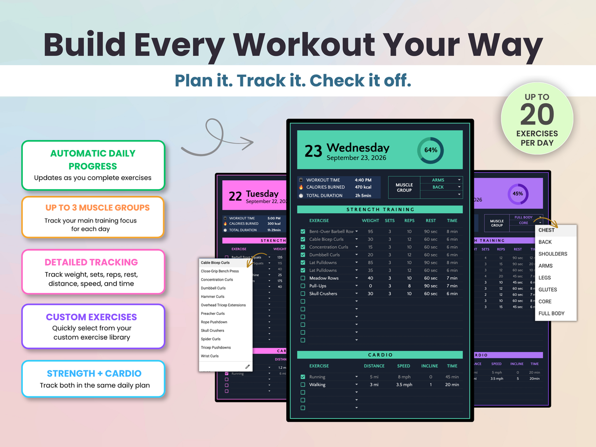 Ultimate Fitness & Workout Planner