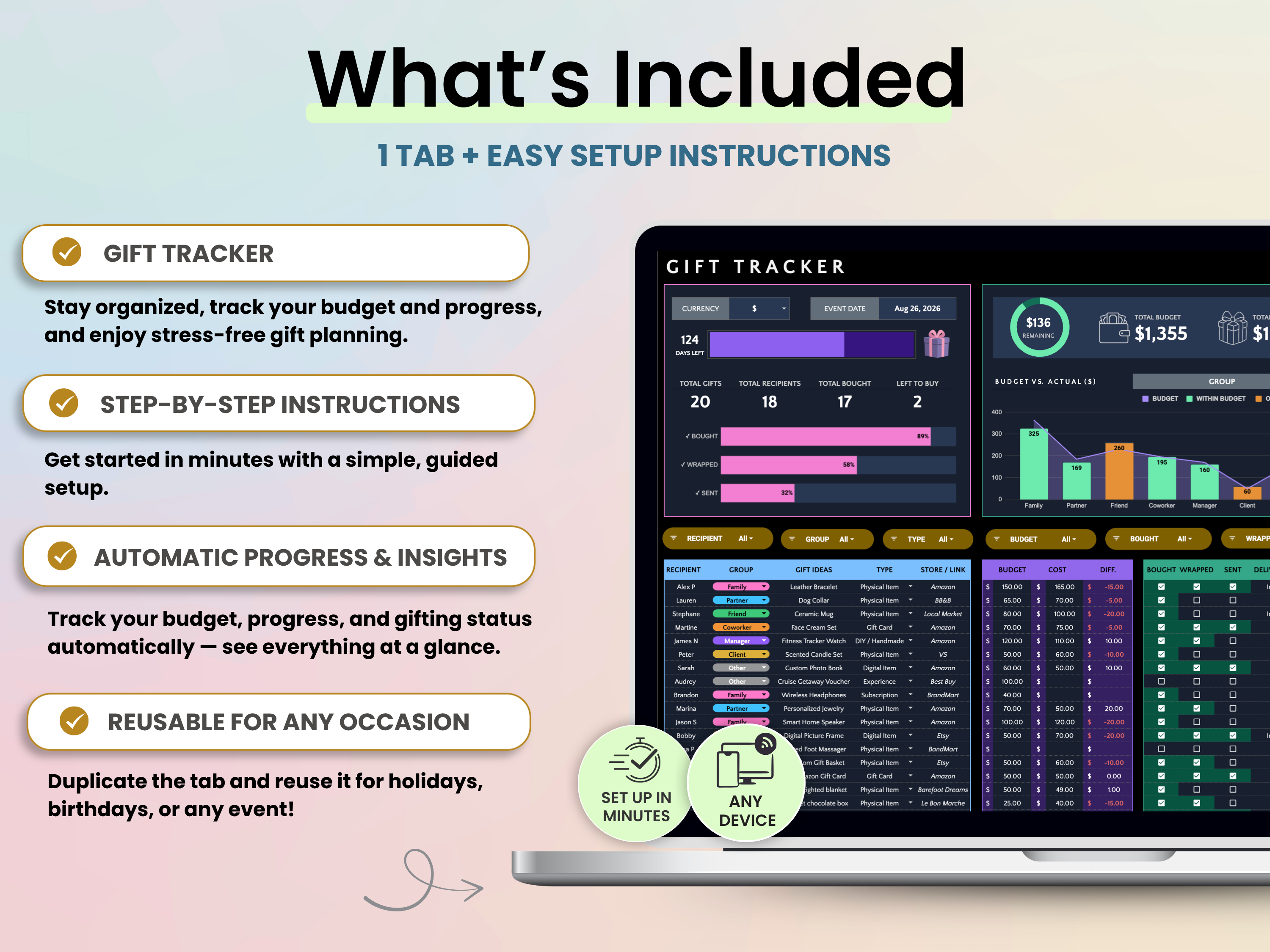 All-in-Gift Tracking System