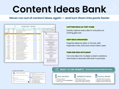 Content Ideas Bank