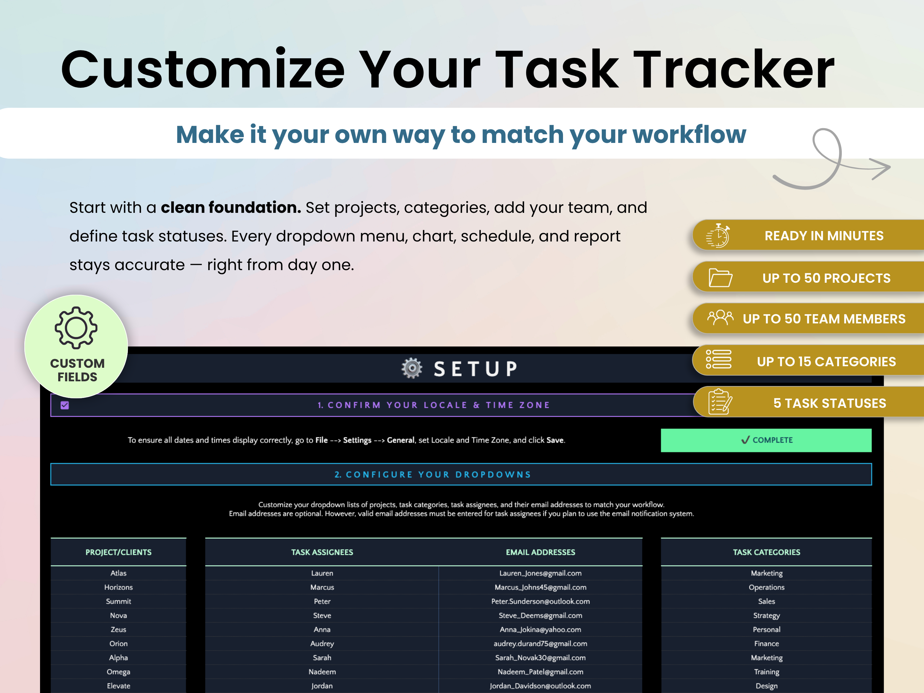 Customize Your Task Tracker