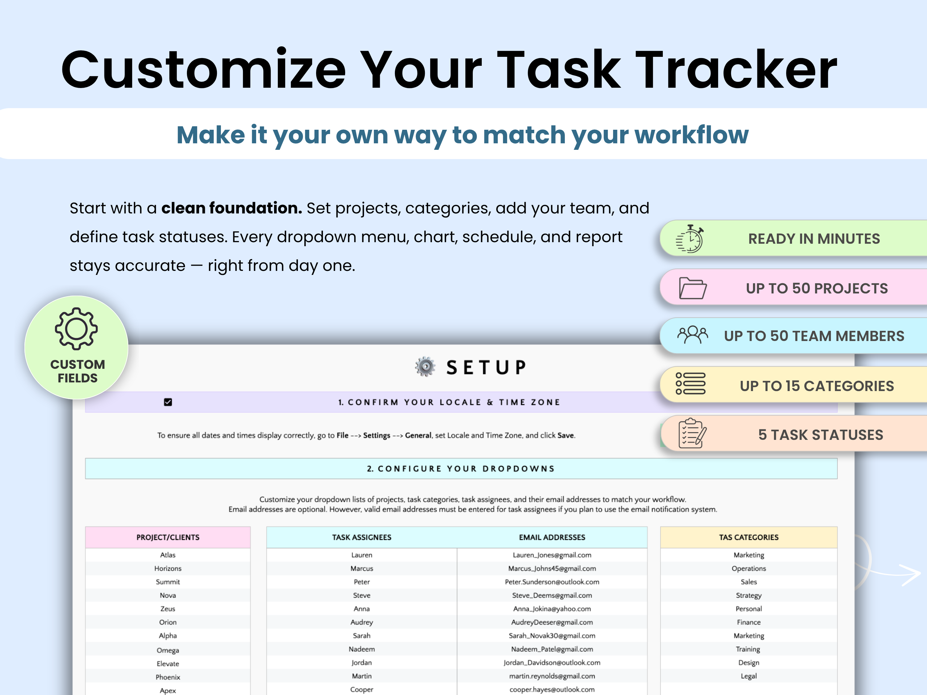 Customize Your Task Tracker
