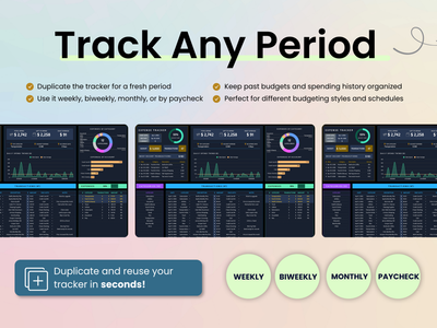Duplicate and track any spending period