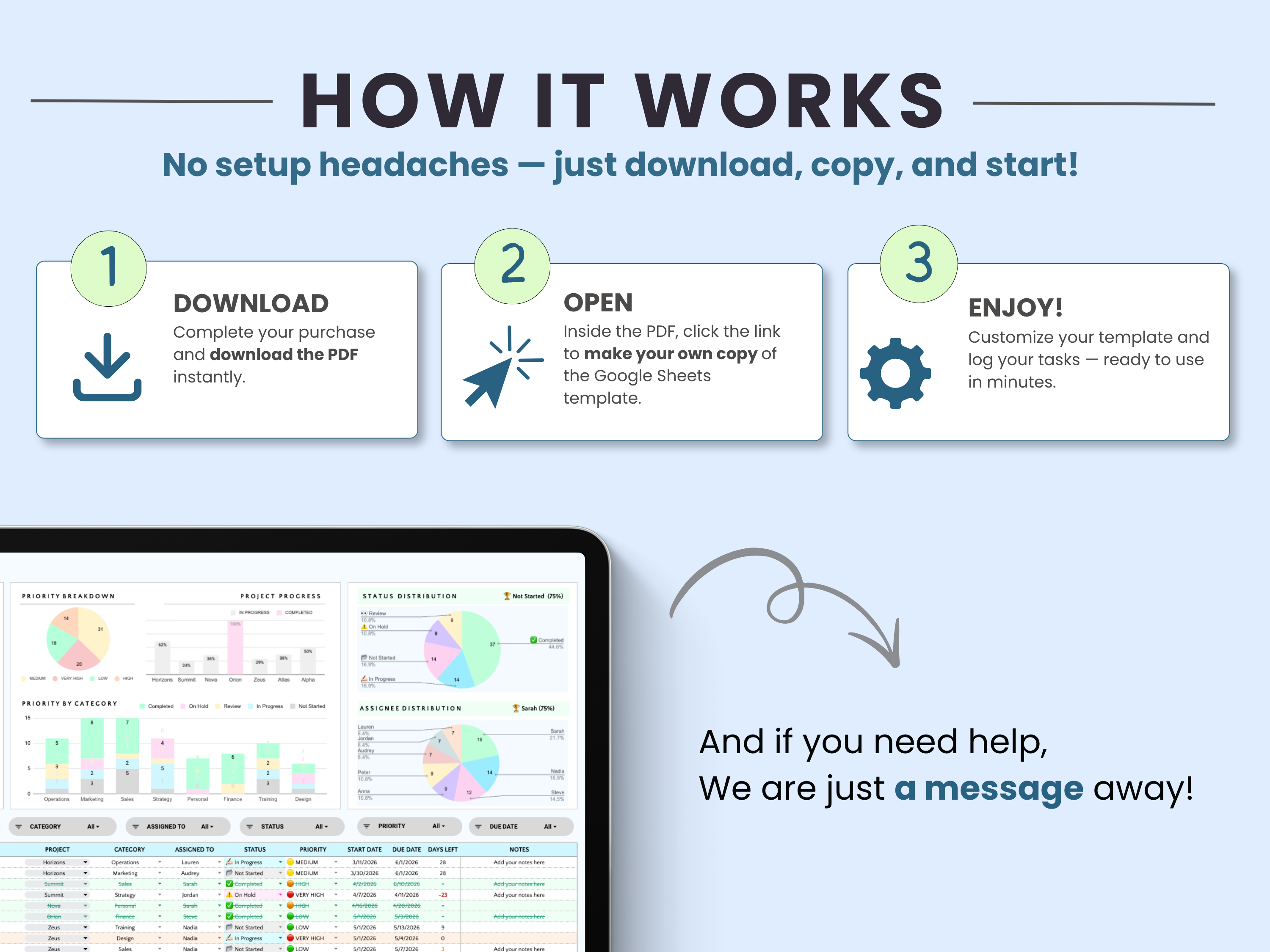 How to purchase and download your task tracker