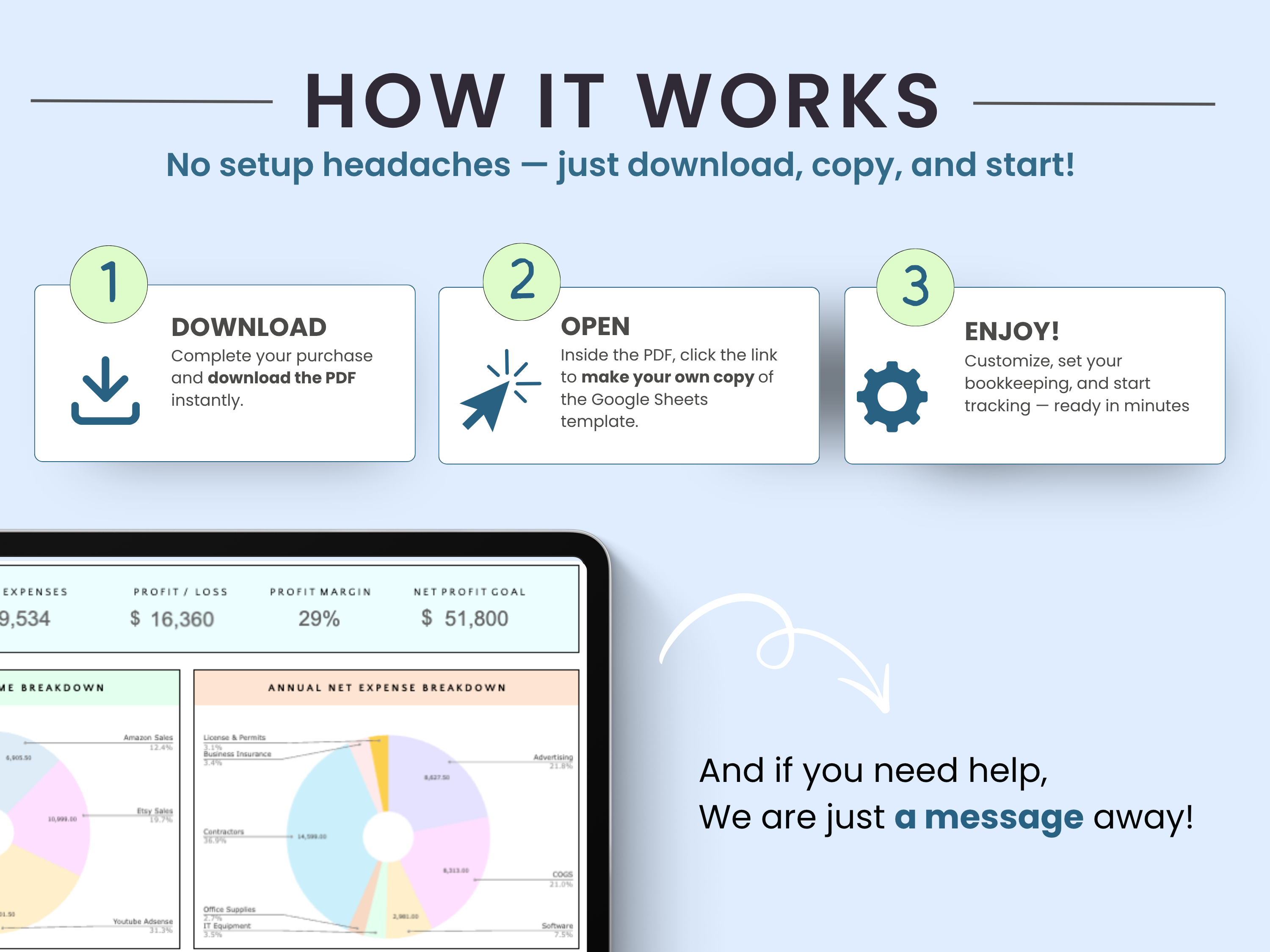 How to purchase and download your bookkeeping template