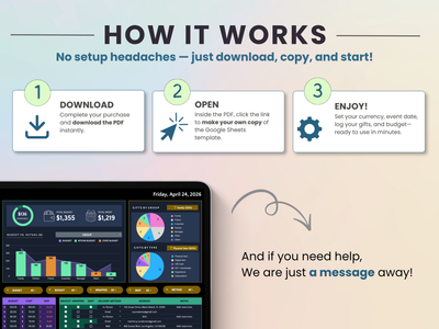 How to purchase and download your gift tracker