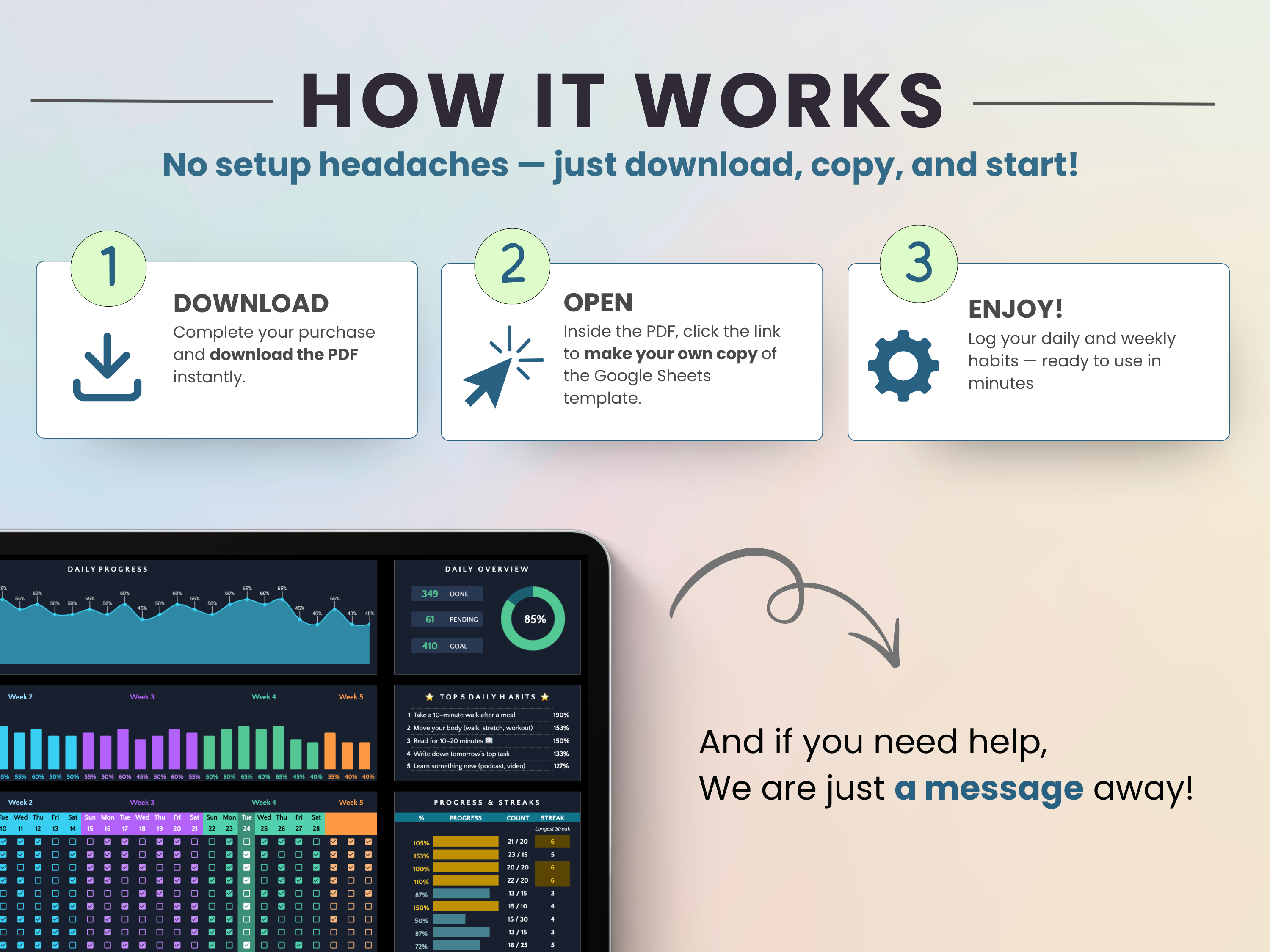  How to purchase and download your habit tracker