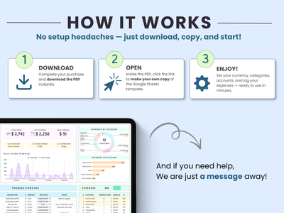  How to purchase and download your expense tracker