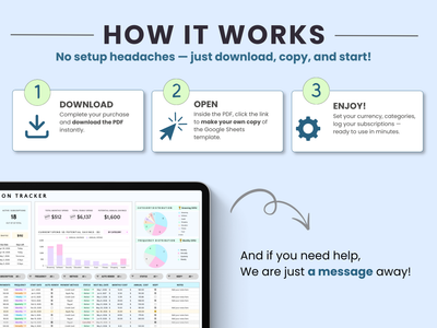  How to purchase and download your subscription tracker