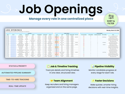 Manage every role in one centralized place with the Job Openings tab