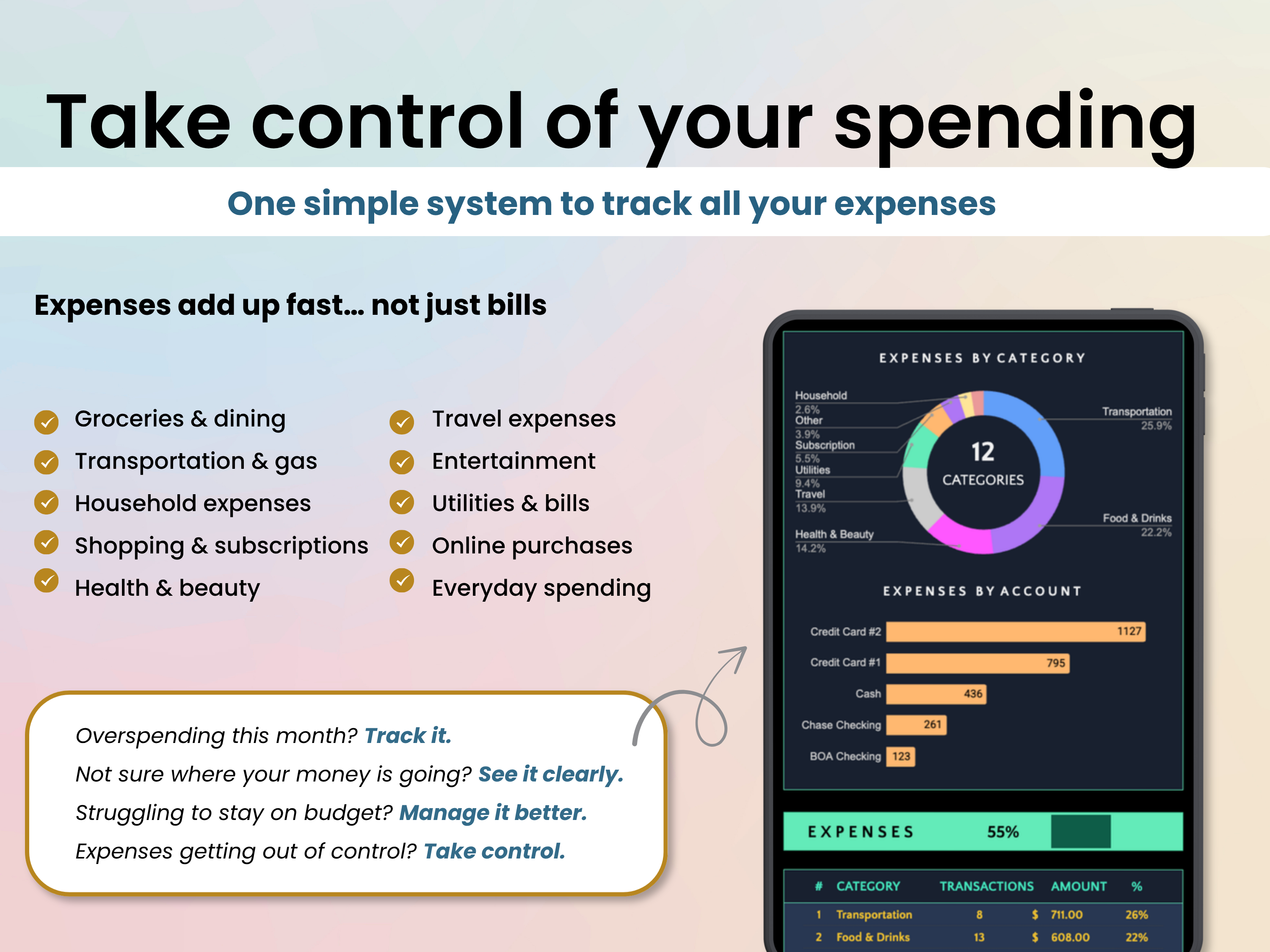 Take control of your spending