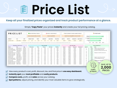 Price List 