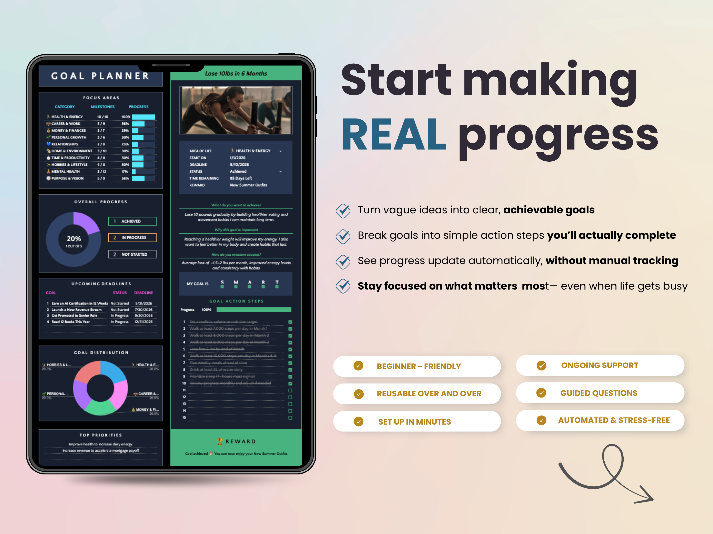 Start making real progress with the Goal Planner