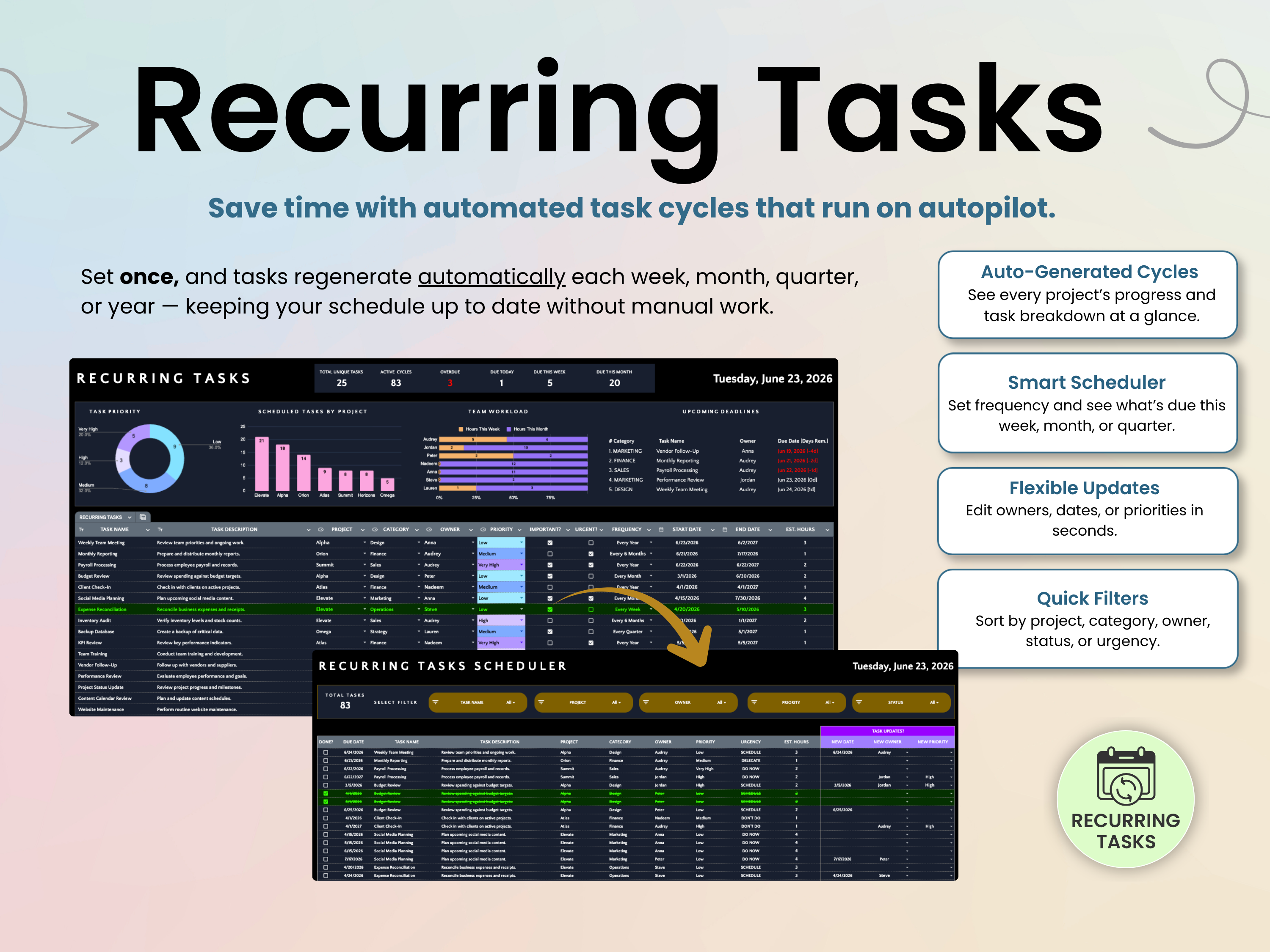 Task Tracker Recurring Tasks 
