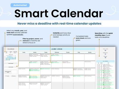 Never miss a deadline with real‑time calendar updates