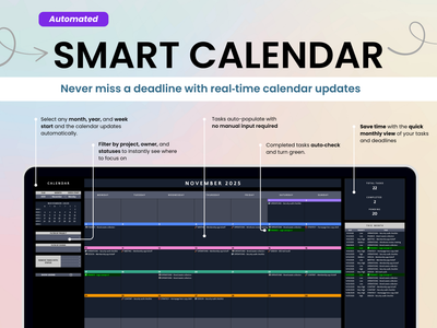 Never miss a deadline with real‑time calendar updates