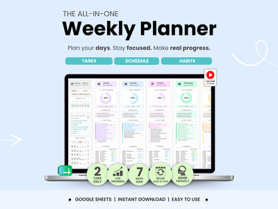 The Ultimate Daily and Weekly Planner by Smart Kit Designs