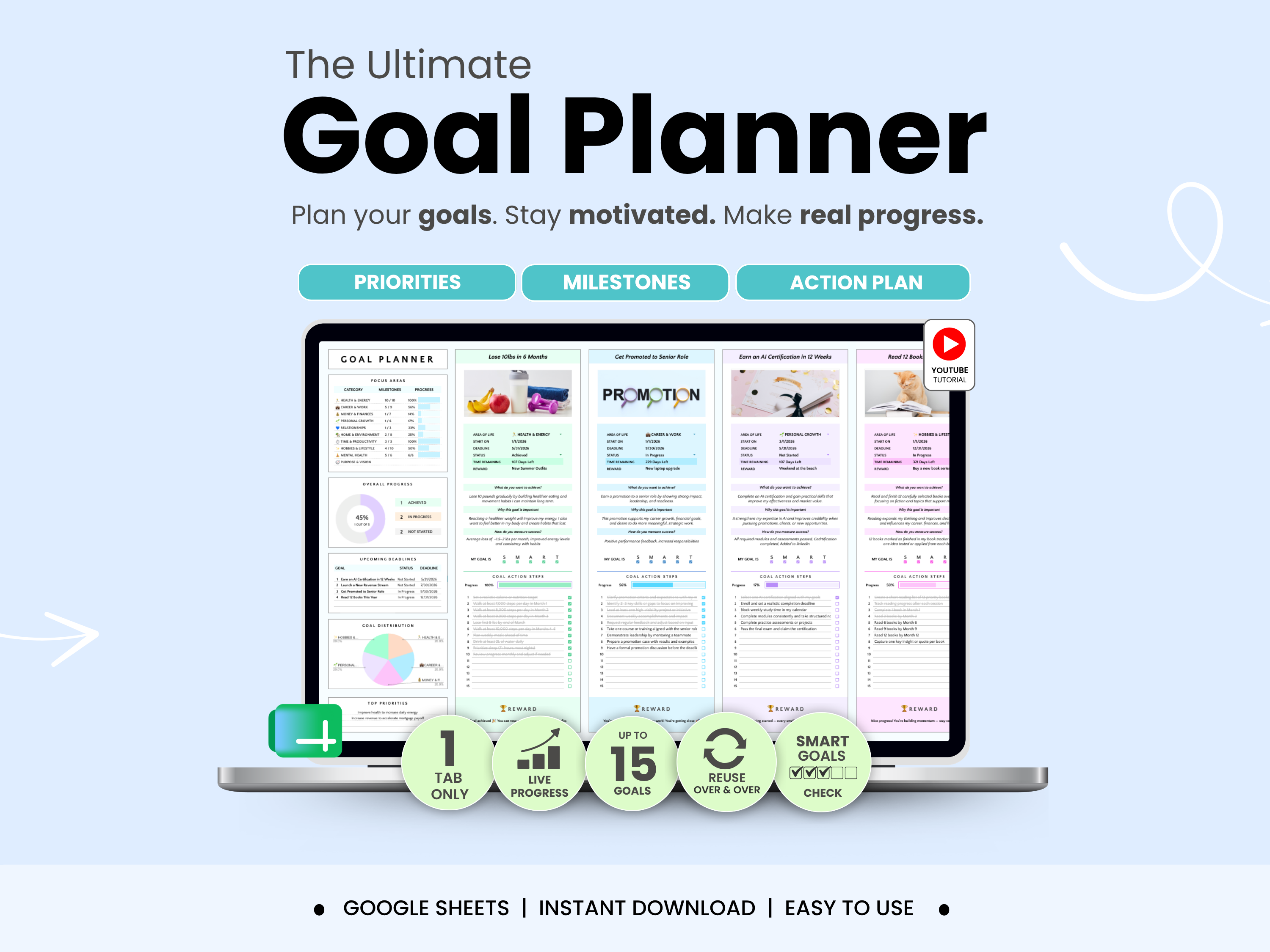 The Ultimate Goal Planner by Smart Kit Designs