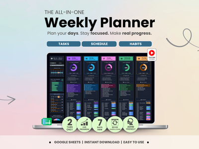 The Ultimate Daily and Weekly Planner by Smart Kit Designs