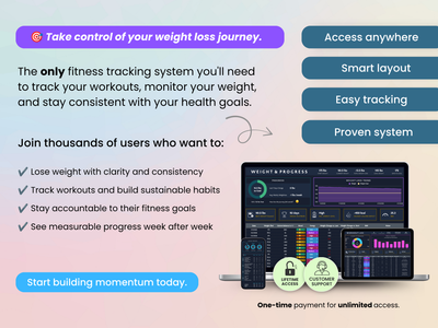 The only fitness tracking system you'll need to track your workouts, monitor your weight, and stay consistent with your health goals.