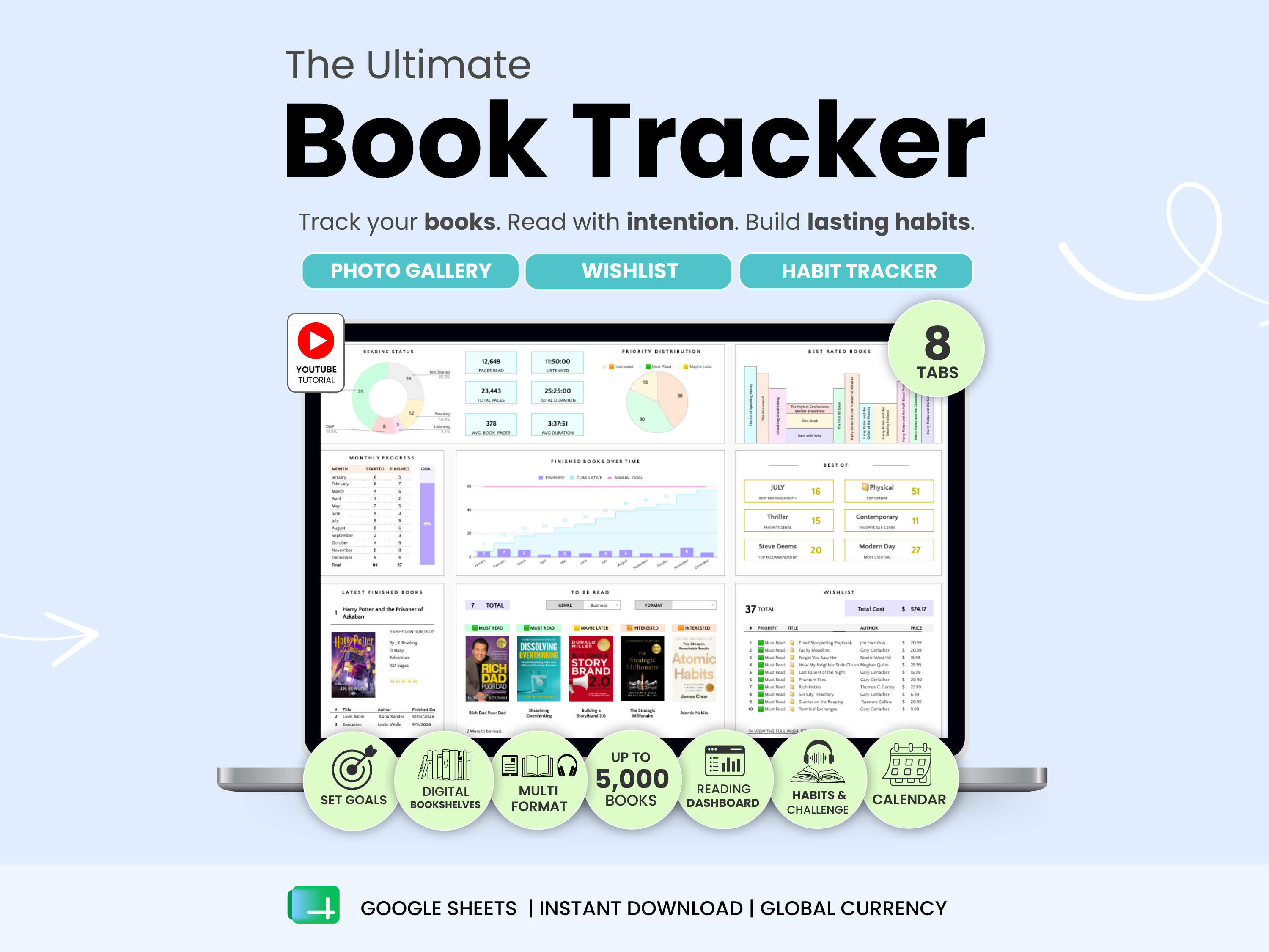The ultimate book tracker by Smart Kit Designs
