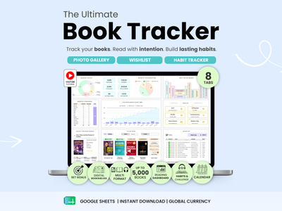 The ultimate book tracker by Smart Kit Designs