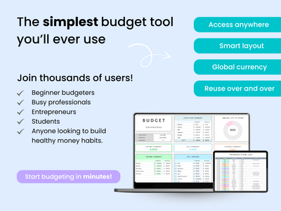 The simplest budget tool you will ever use