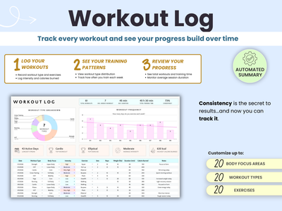 Workout Log to track every workout in one organized view