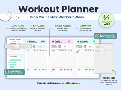 Ultimate Fitness & Workout Planner