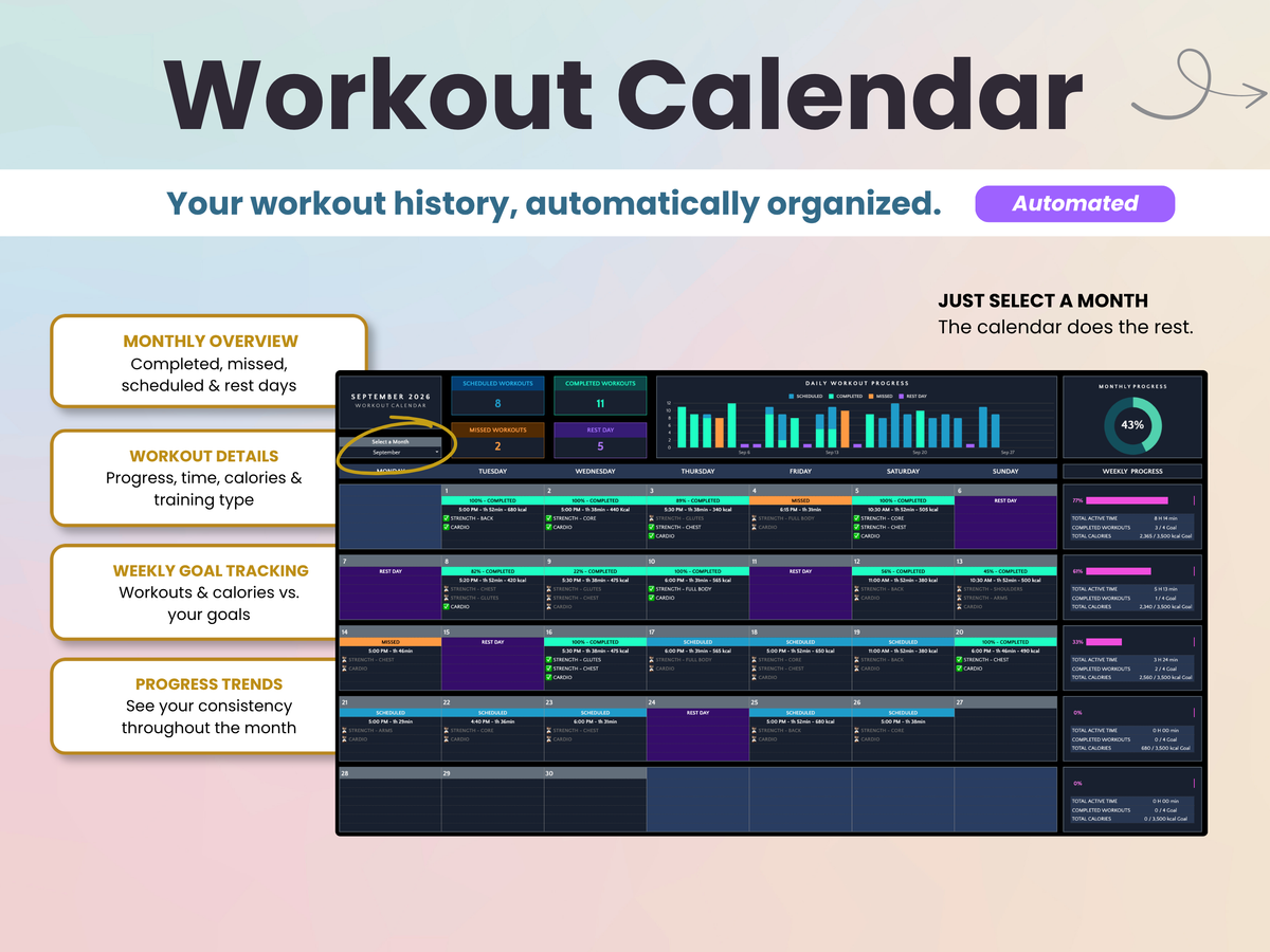 Ultimate Fitness & Workout Planner