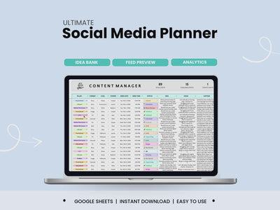 Social Medial Content Planner Video Clip