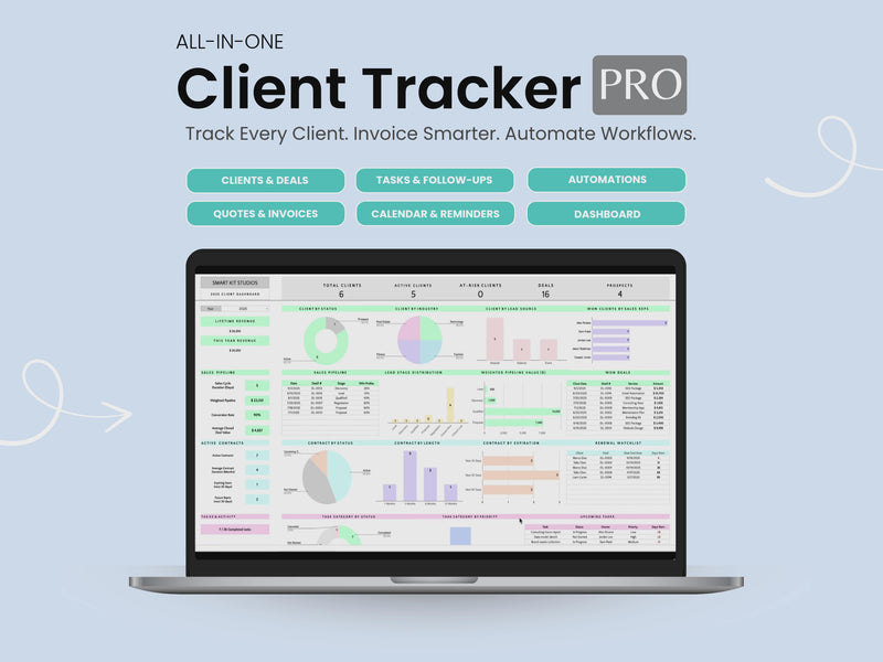 Client Tracker Pro Video Clip by Smart Kit Designs

