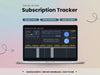 Subscription Tracker Dark Mode Video Clip
