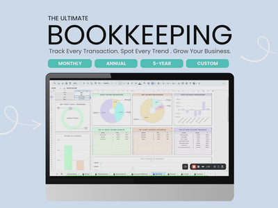 Small Business Bookkeeping Template Video Clip