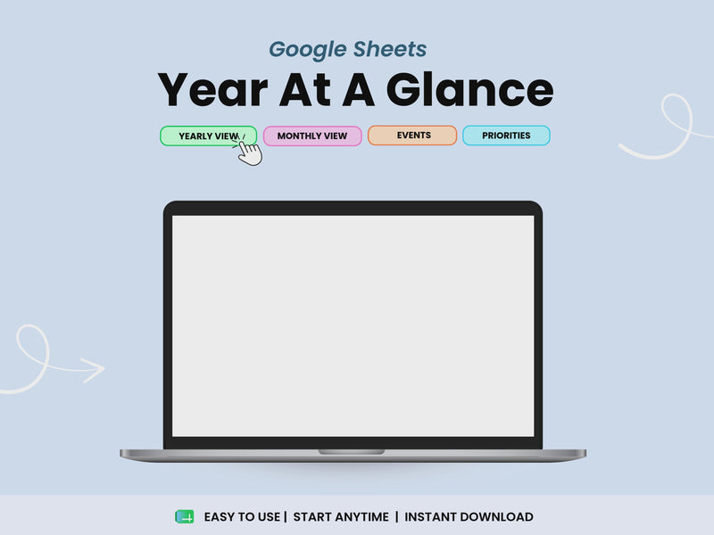 Year at a glance planner video clip
