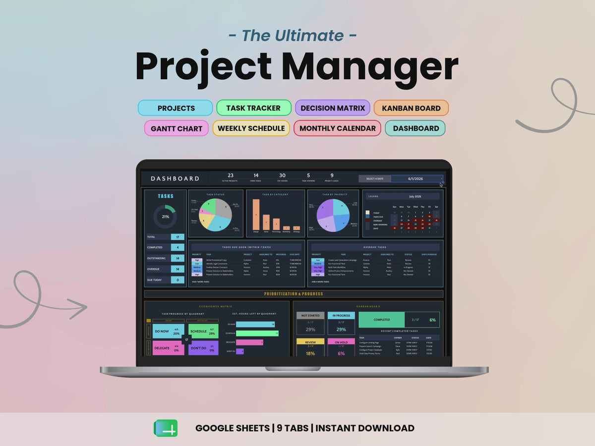Project Manager Pro Dark Mode Video Clip