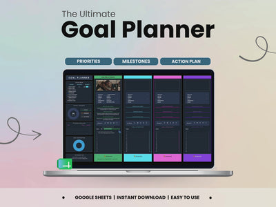 Goal Planner Dark Mode Video Clip